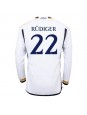 Real Madrid Antonio Rudiger #22 Domácí Dres 2023-24 Dlouhý Rukáv